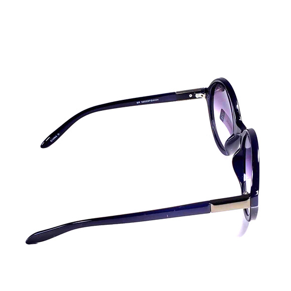 FGX by Foster Grant Full Round Dark Blue & Brushed Silver Sun Reader Sunglasses - Picture 6 of 12